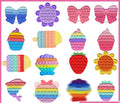 👉 Buntes Push-Pop Fidget Sensorik-Spielzeug – Gute-Laune-Design „Nice Weather“