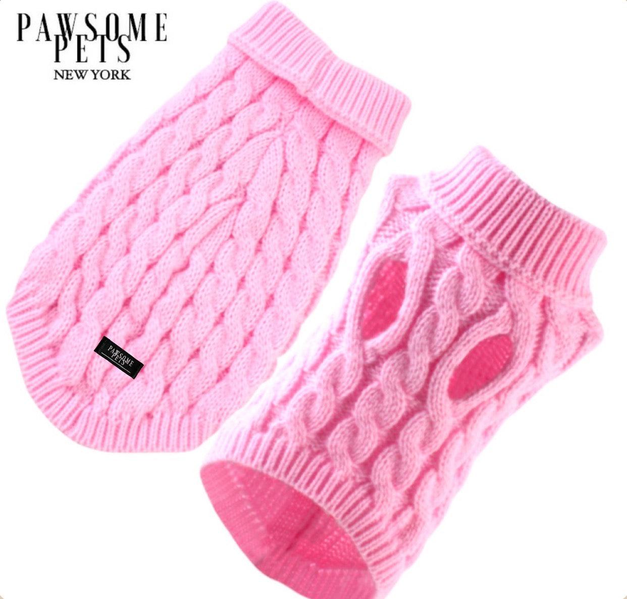 🐾 (EXTRA WARM) Strickpullover für Hunde & Katzen – Pink