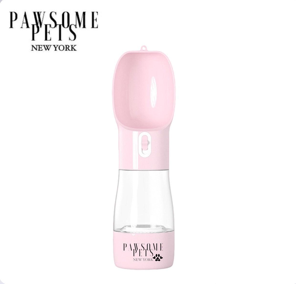 🐾 2-in-1 tragbarer Haustier-Futterspender – Pink