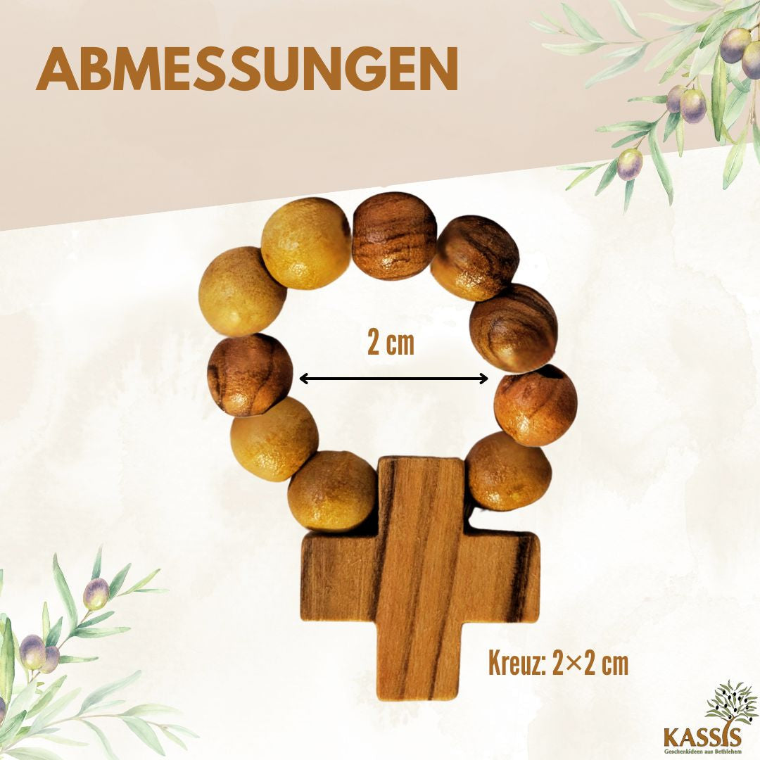Olive wood finger rosary from Bethlehem-2