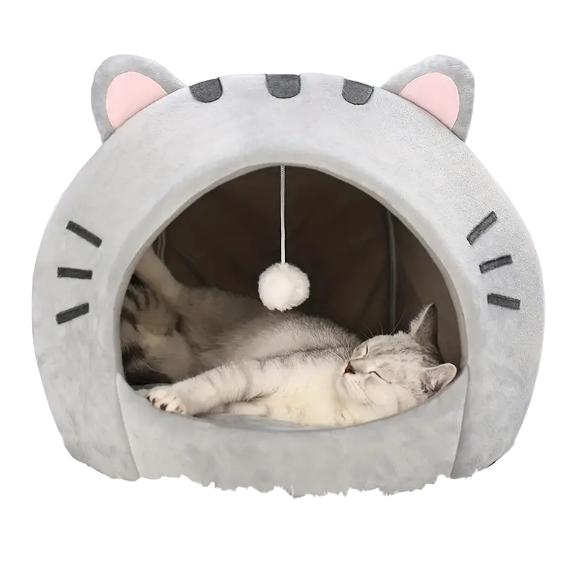 👉 „NNETM Cozy Haustierbett – kuschelige Katzenhöhle und warmer Rückzugsort für Katzen & Kitten“