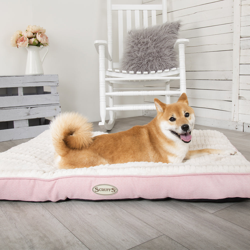 🐶 Ellen Hundematratze (in Beige, Pink oder Grau) – von Scruffs