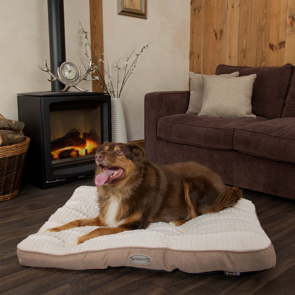 🐶 Ellen Hundematratze (in Beige, Pink oder Grau) – von Scruffs