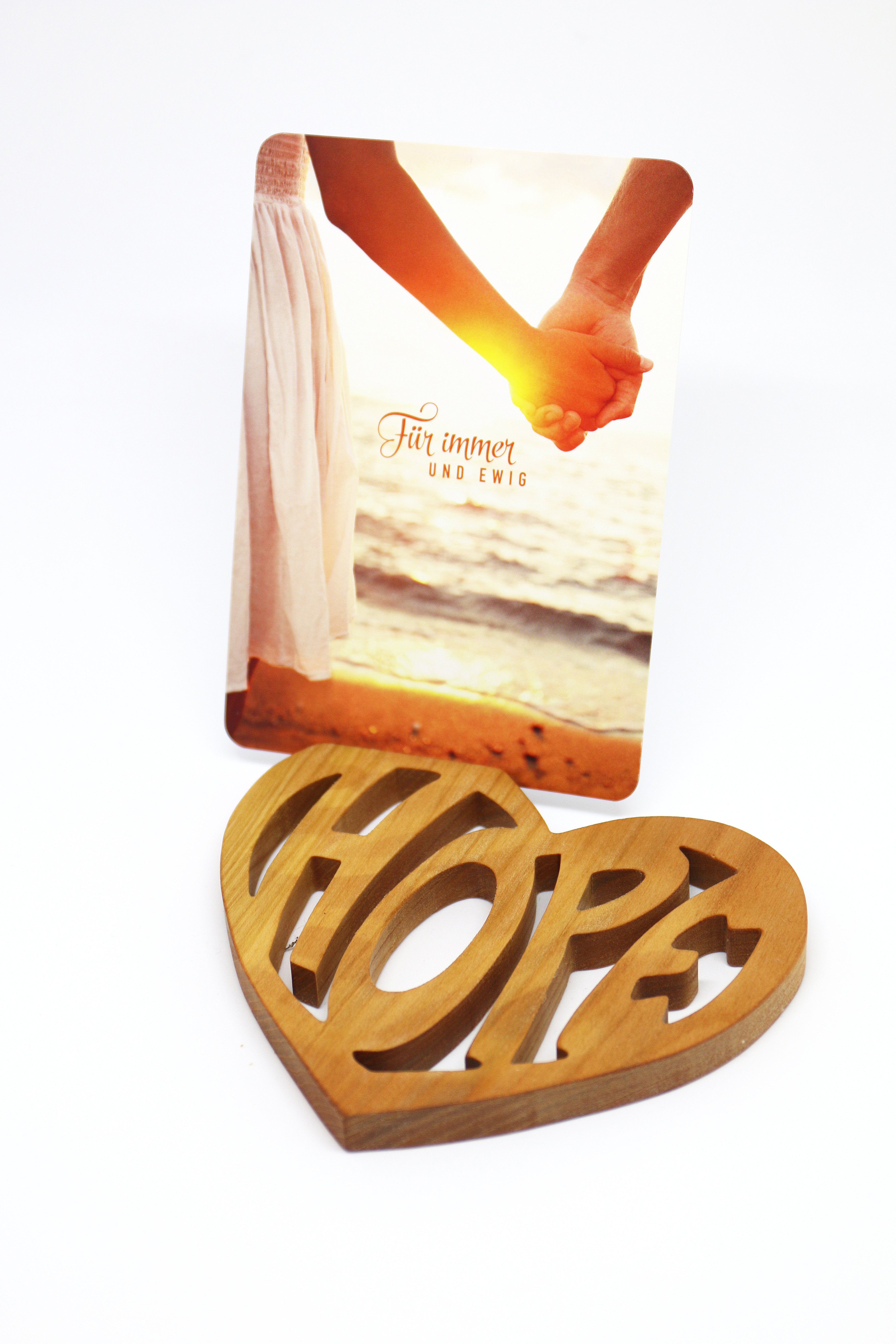 Thankgoods HERZ Postkartenhalter HOPE-0