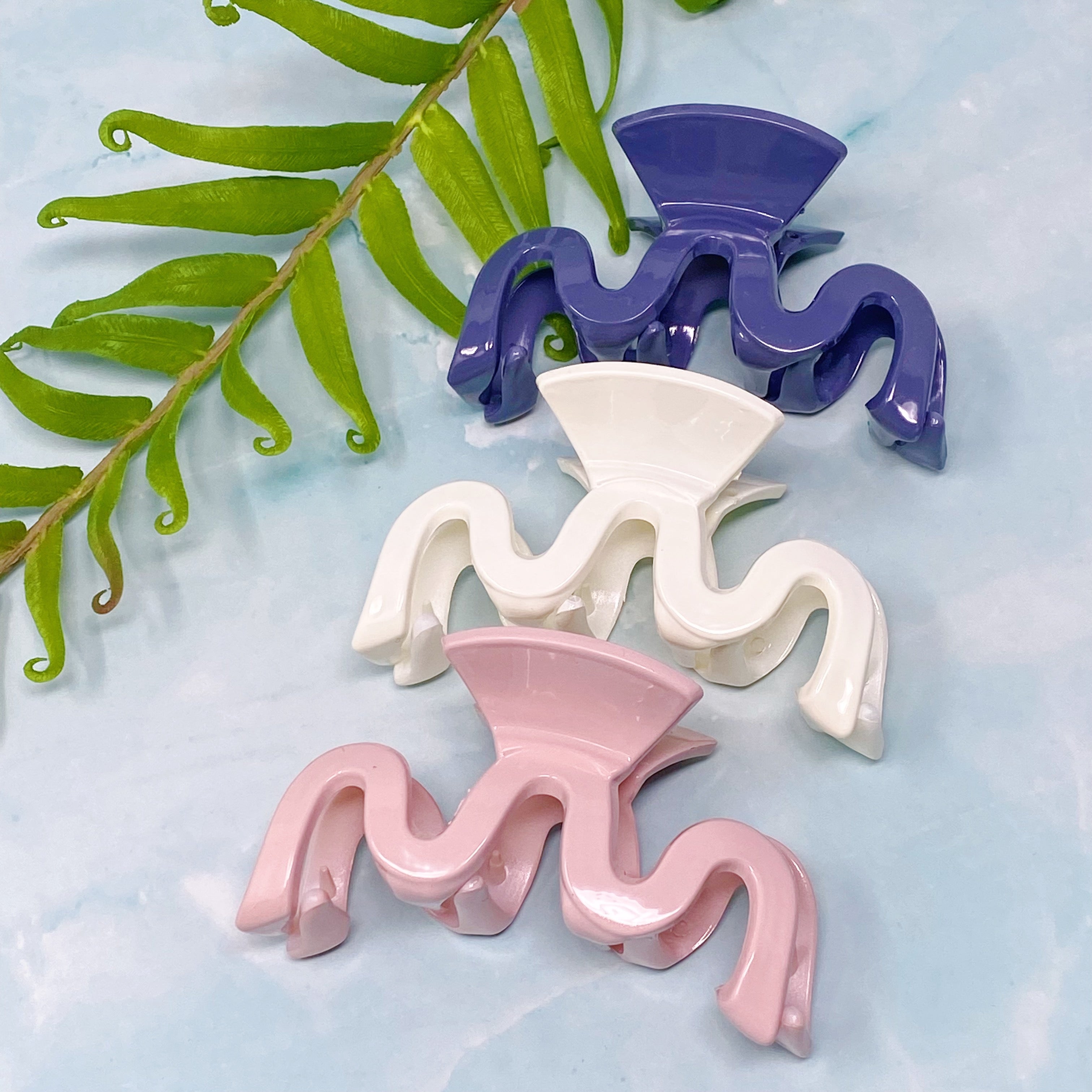 Style Wave Hair Claw Set Of 3-0