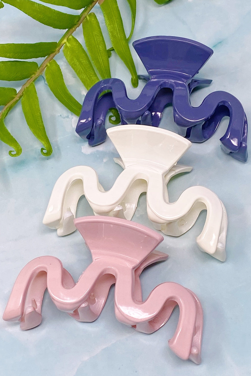 Style Wave Hair Claw Set Of 3-4