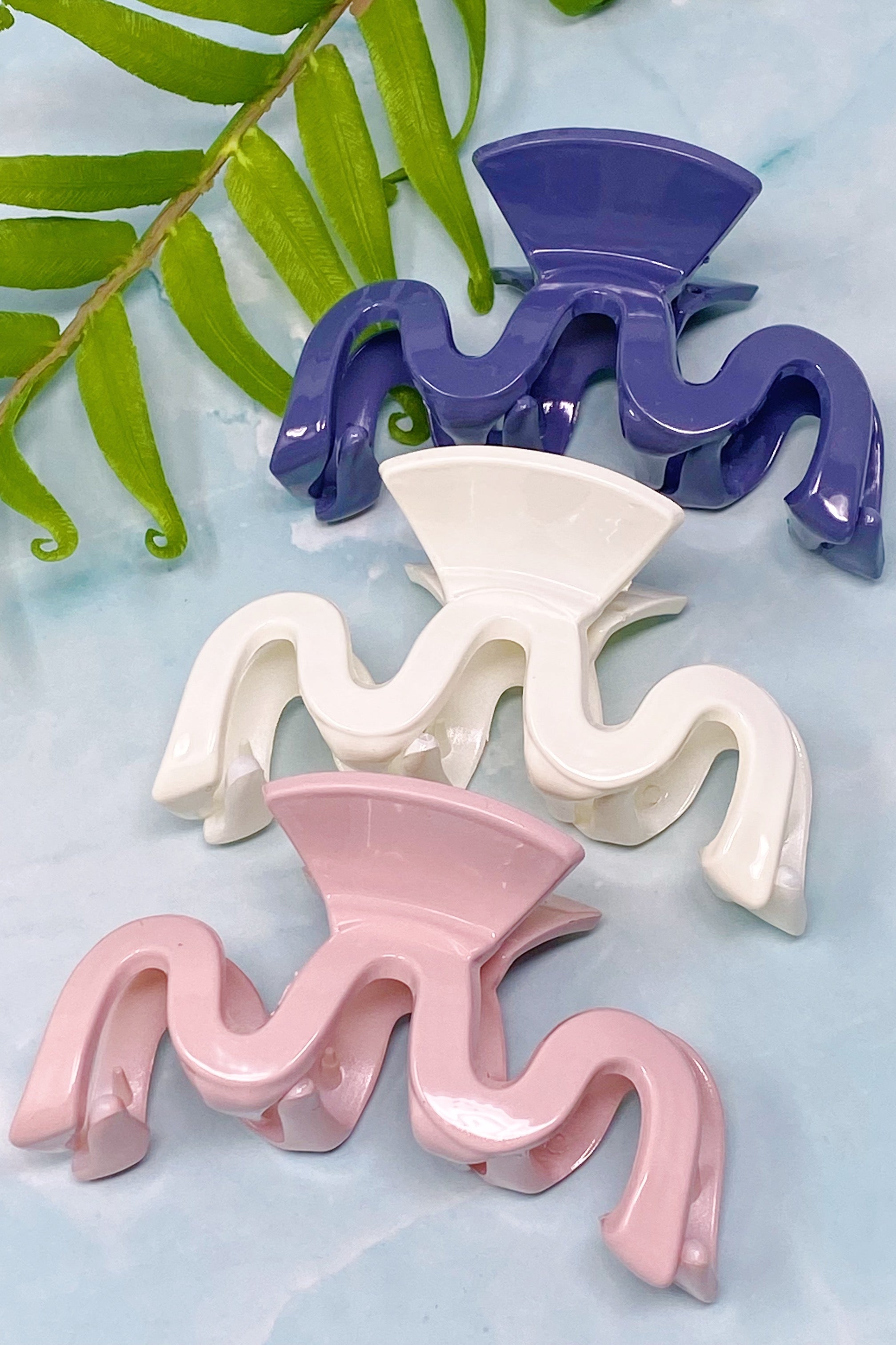 Style Wave Hair Claw Set Of 3-4