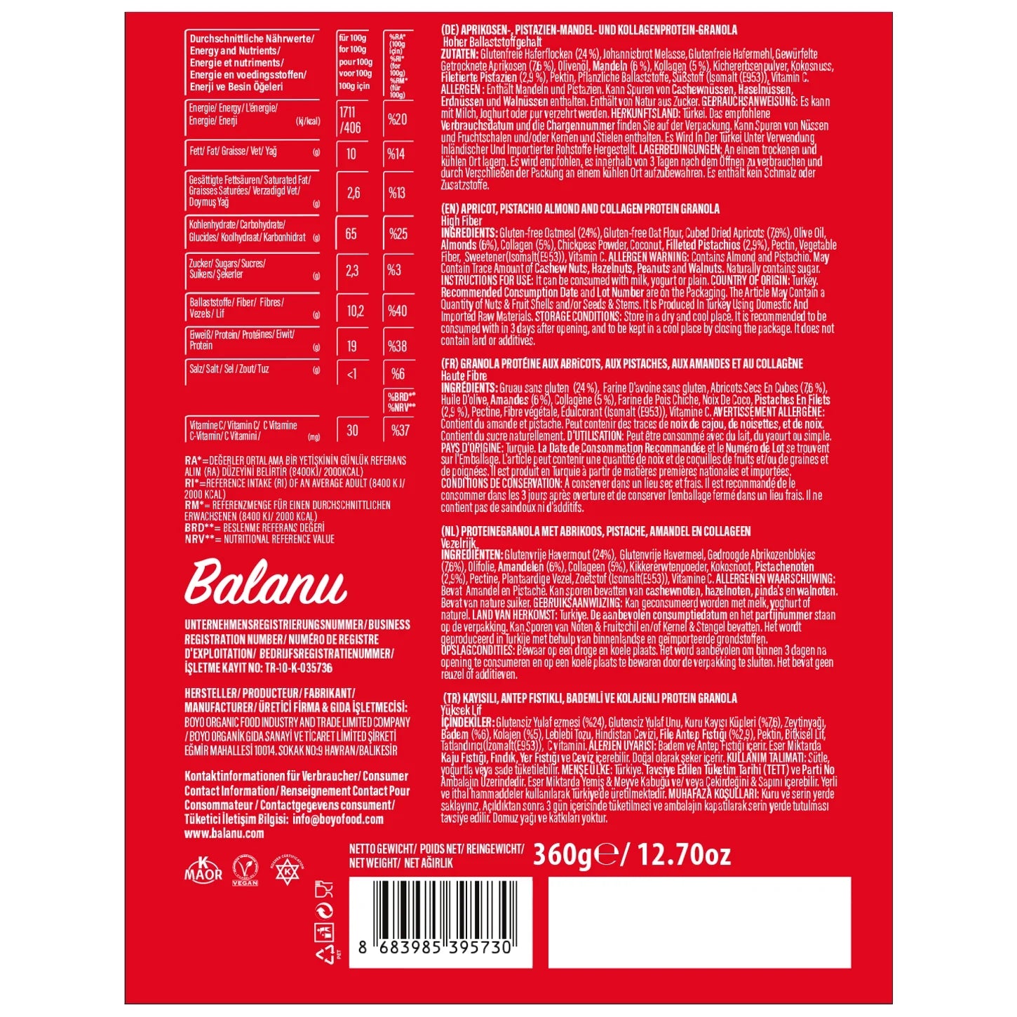 Keto Collagen Granola 360 gr-1