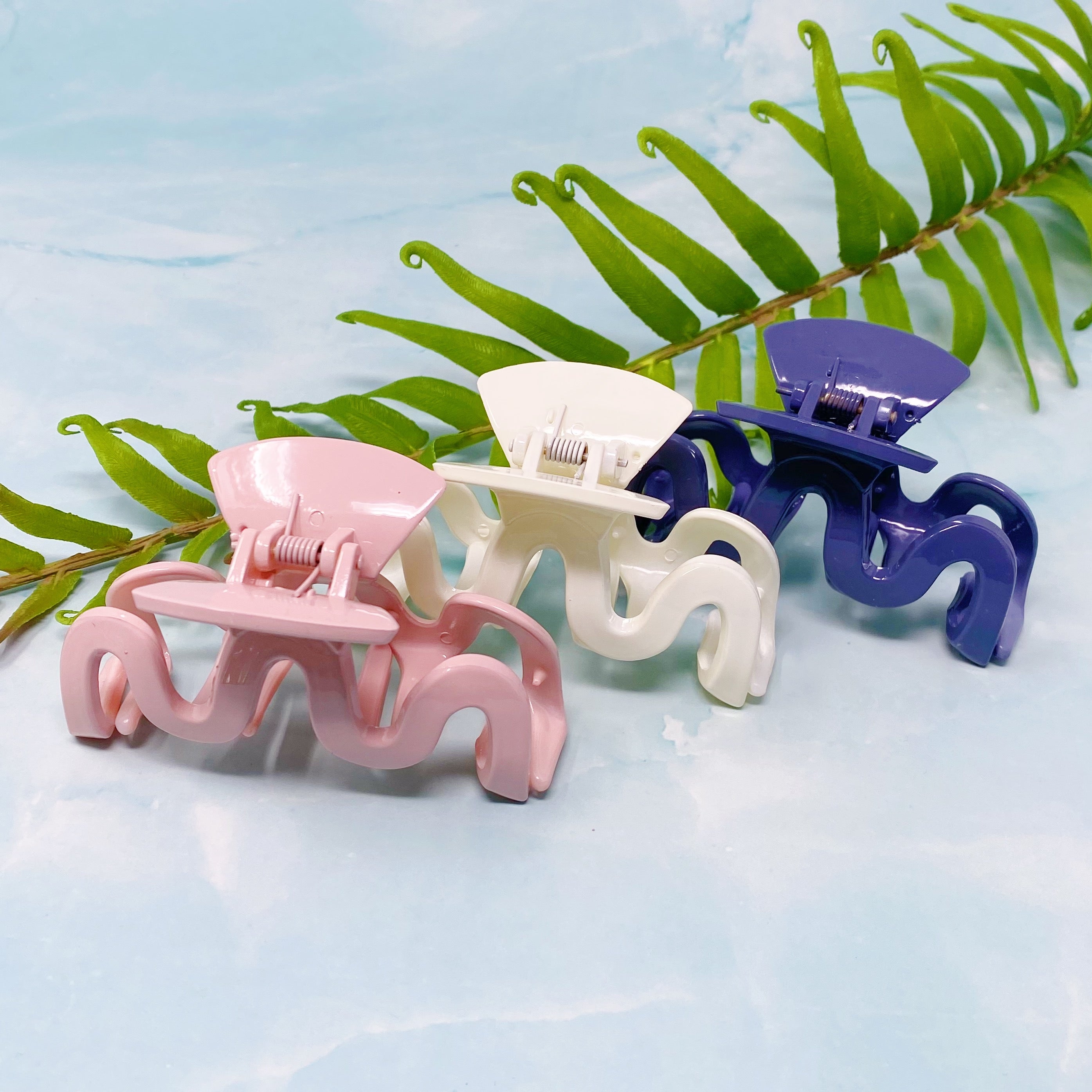 Style Wave Hair Claw Set Of 3-1