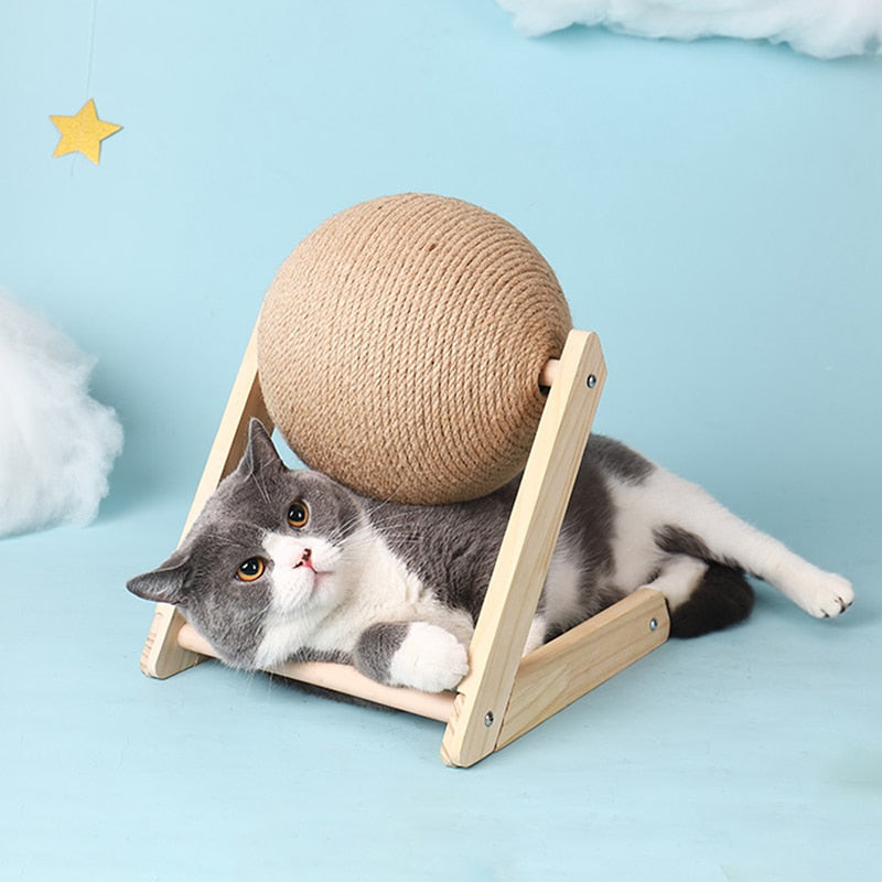 🐱 NNEOBA Katzen Kratzball – Spielspaß & Krallenpflege in einem