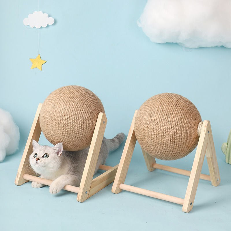 🐱 NNEOBA Katzen Kratzball – Spielspaß & Krallenpflege in einem