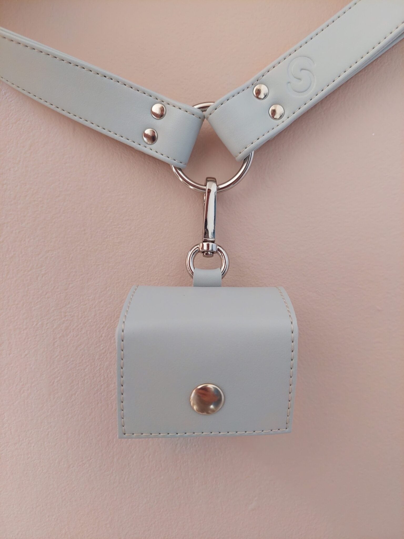🐶 Oxford „Blush“ Hundegeschirr & Kotbeutelhalter –