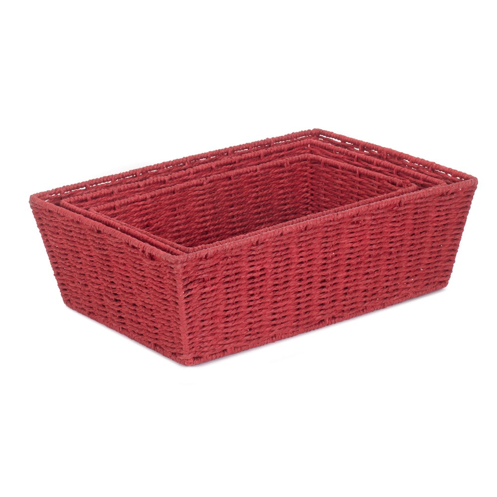 Red Paper Rope Display Tray-4