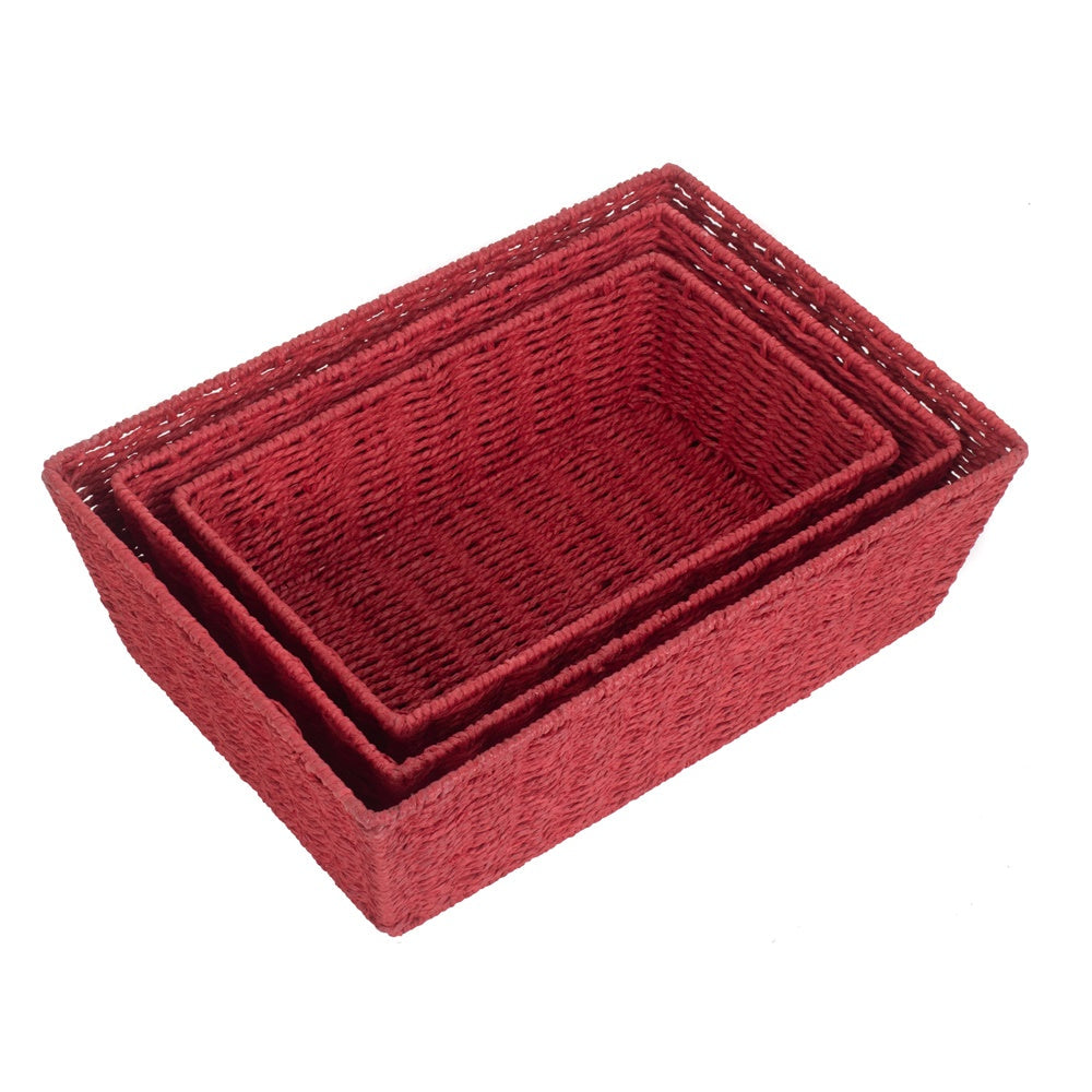 Red Paper Rope Display Tray-3