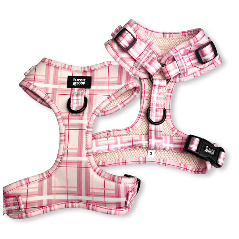 🐶 Oxford „Blush“ verstellbares Hundegeschirr – von Flossie & Floof