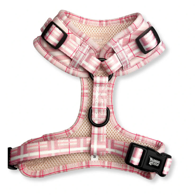🐶 Oxford „Blush“ verstellbares Hundegeschirr – von Flossie & Floof