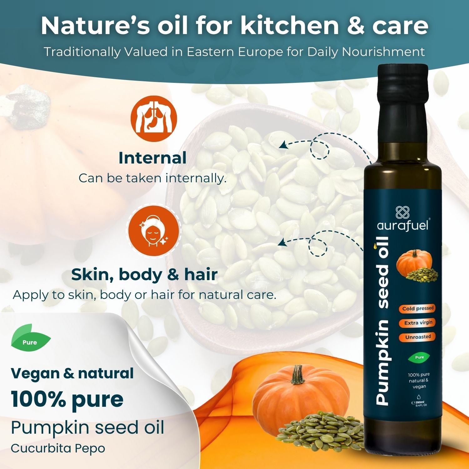 Pumpkin seed oil natural & pure-1