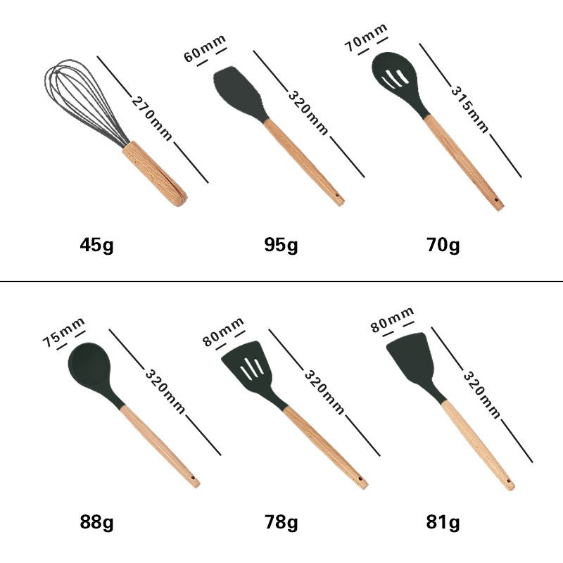 Silicone Kitchen Utensils Set-2