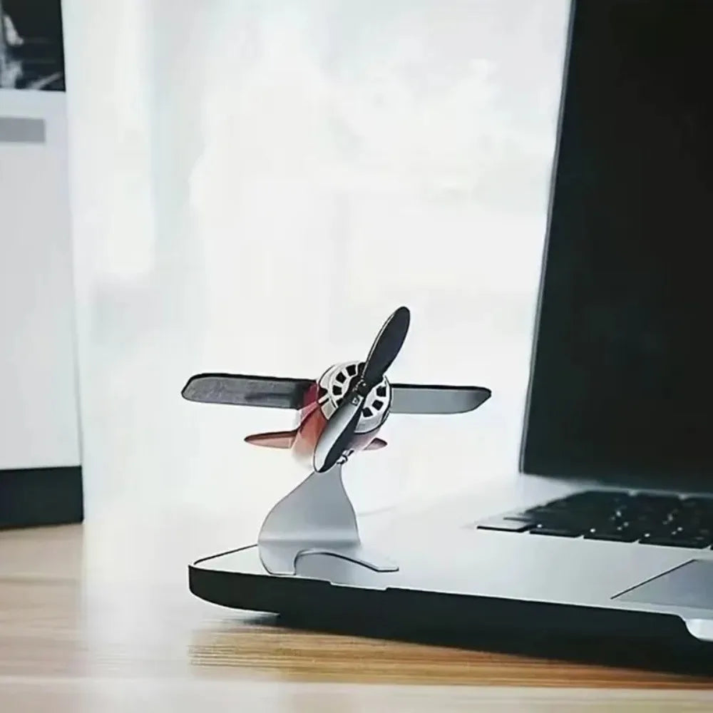 Solar Airplane Car Decoration Ornament-3