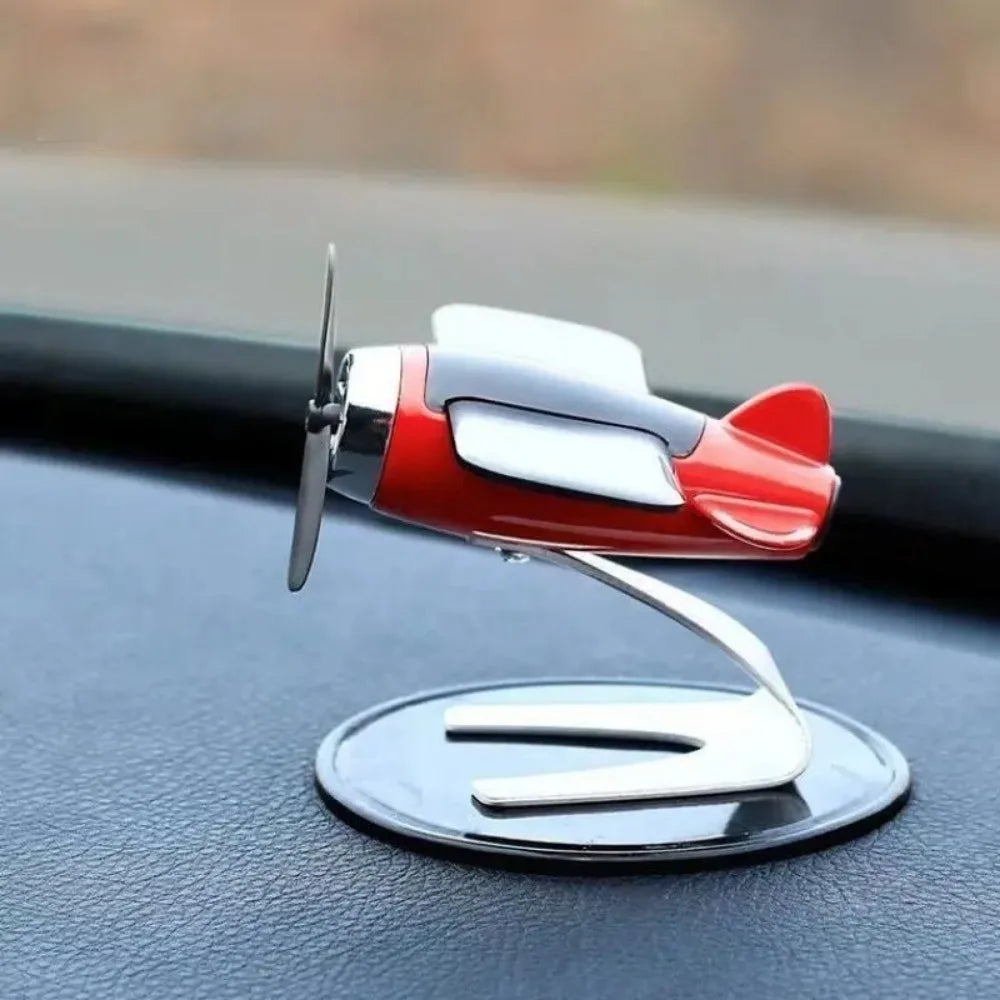 Solar Airplane Car Decoration Ornament-4