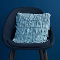 NNEDSZ Bedding House Flapper Light Blue Filled Square Cushion-0