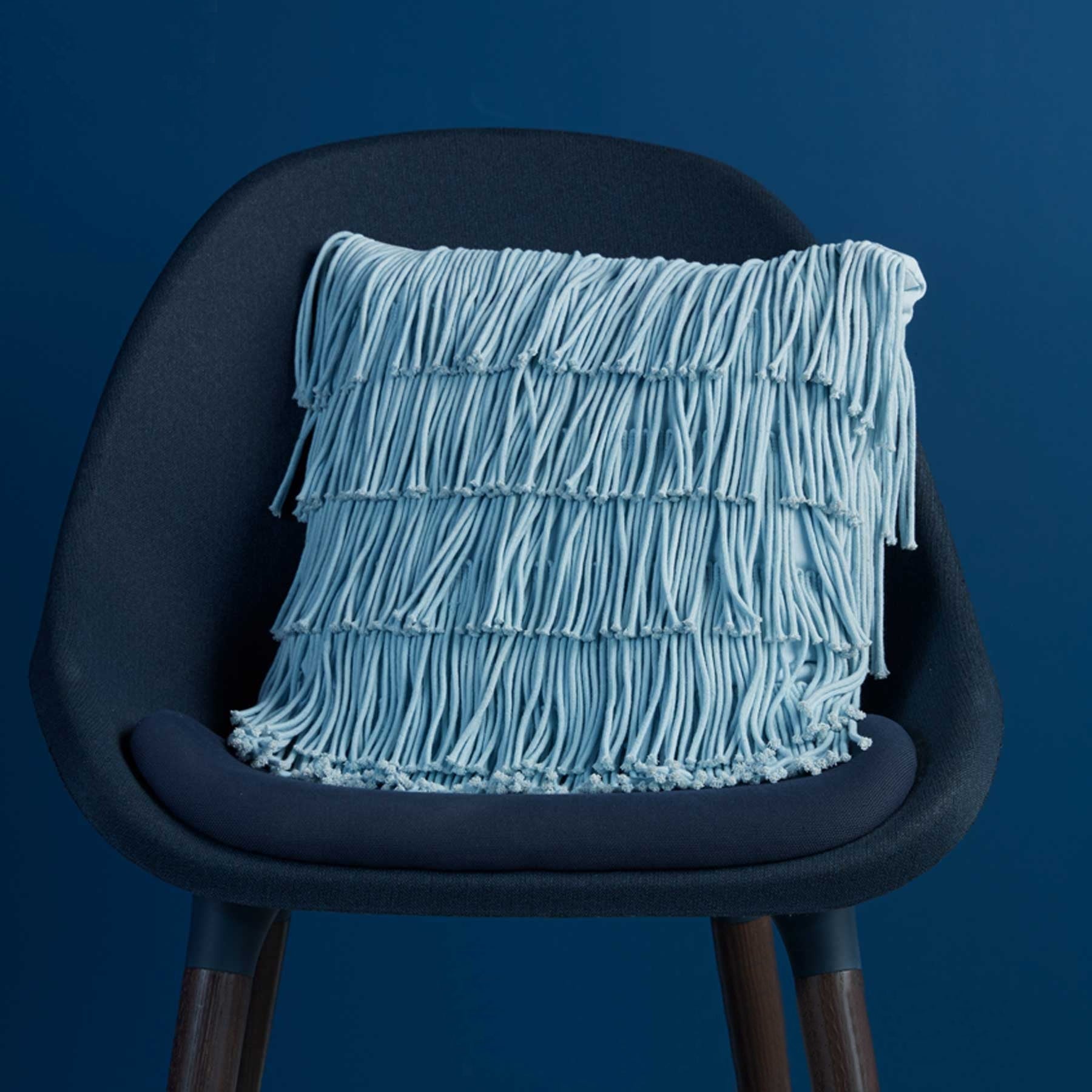 NNEDSZ Bedding House Flapper Light Blue Filled Square Cushion-0