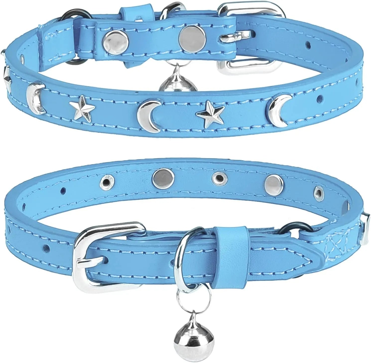 👉 „Verstellbares Lederhalsband mit Glöckchen für Katzen & kleine Hunde – Sicherheitsverschluss für Kitten & Welpen“ 🐾