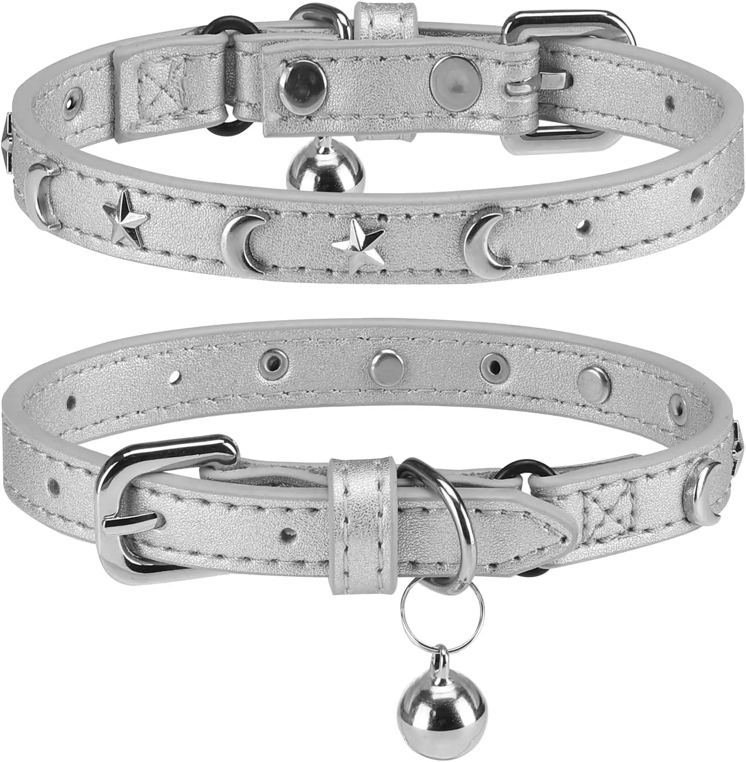 👉 „Verstellbares Lederhalsband mit Glöckchen für Katzen & kleine Hunde – Sicherheitsverschluss für Kitten & Welpen“ 🐾