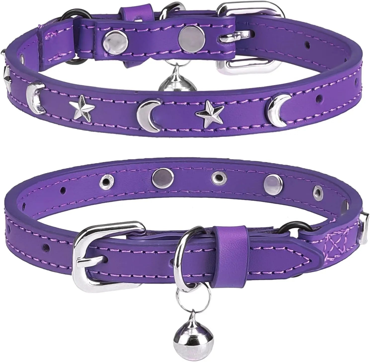 👉 „Verstellbares Lederhalsband mit Glöckchen für Katzen & kleine Hunde – Sicherheitsverschluss für Kitten & Welpen“ 🐾